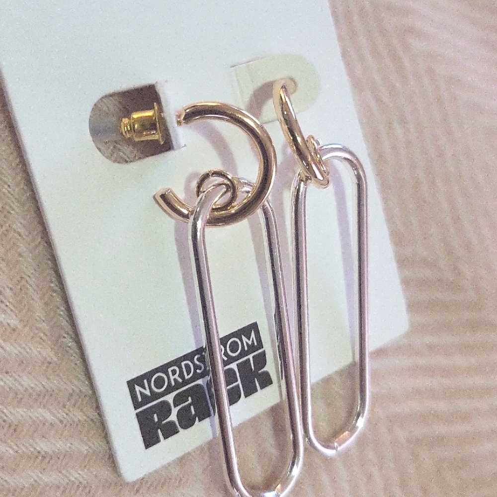 Nordstrom Gold and Silver Earrings - Picture 3 of 3